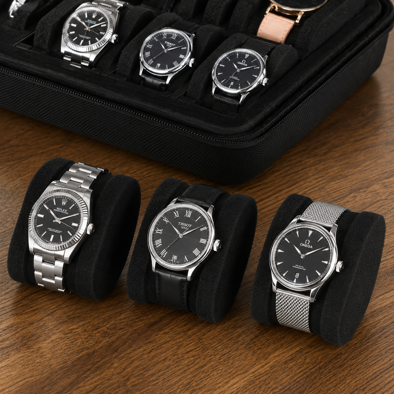 Coffret 10 montres - détail anti-choc