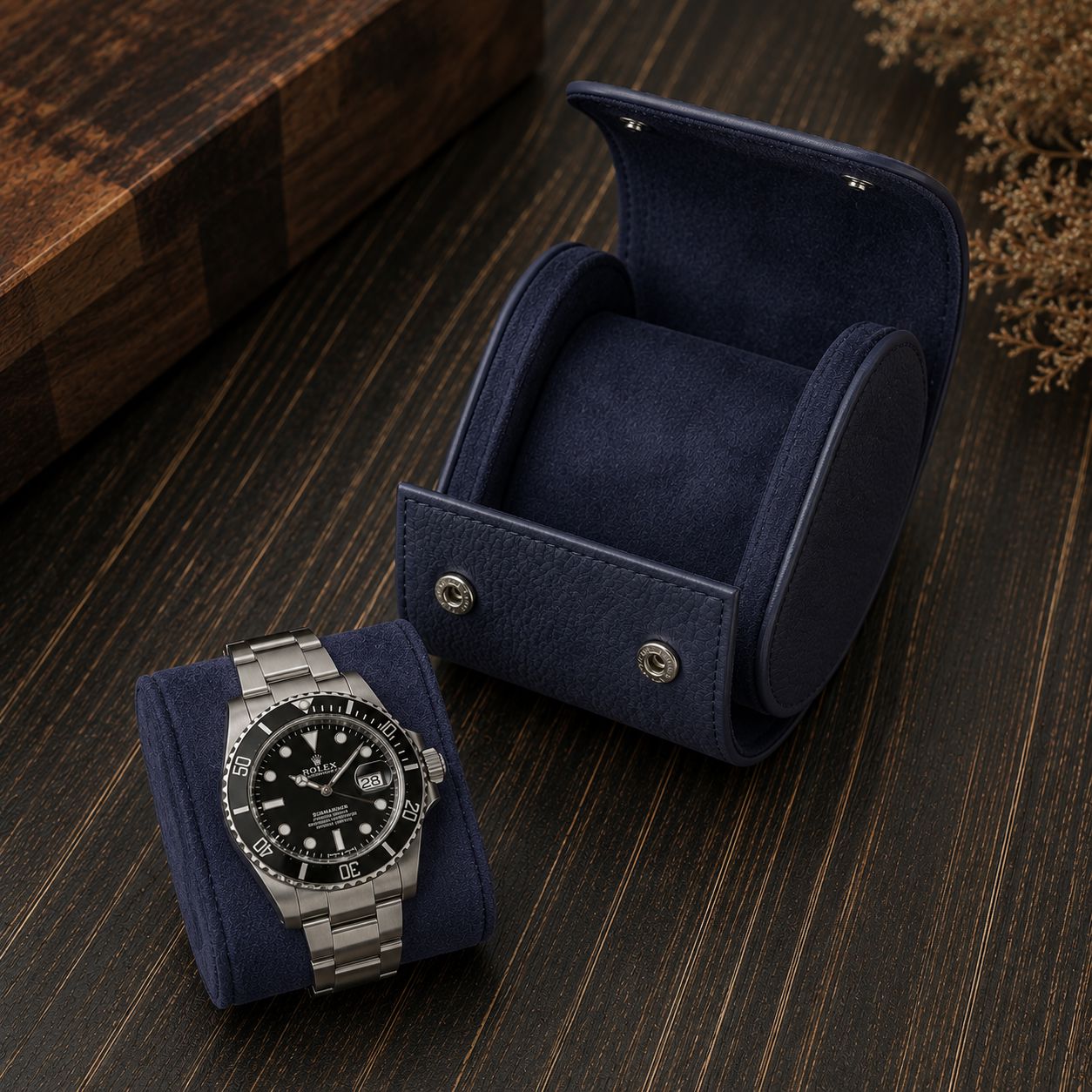 Étui montre de voyage 1 montre - variante marron