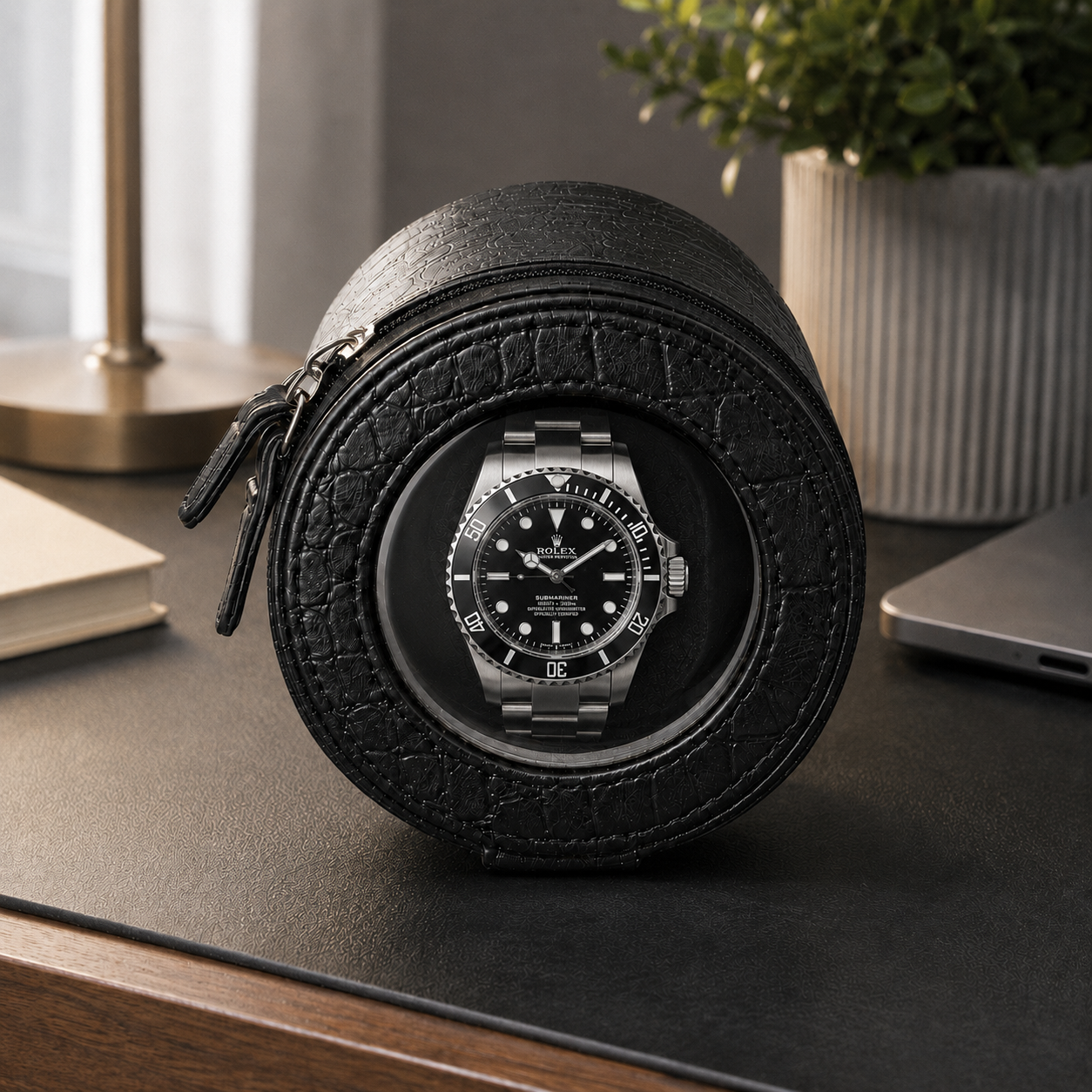 Remontoir portable 1 montre - vue fermée, format nomade