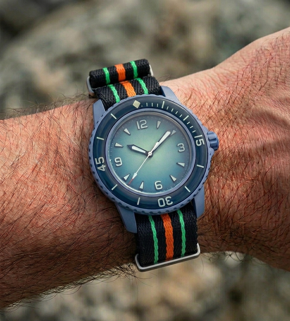 Bracelet NATO Nylon pour Swatch x Blancpain Scuba Fifty Fathoms 22mm – Résistant & Coloré | SwissTouch