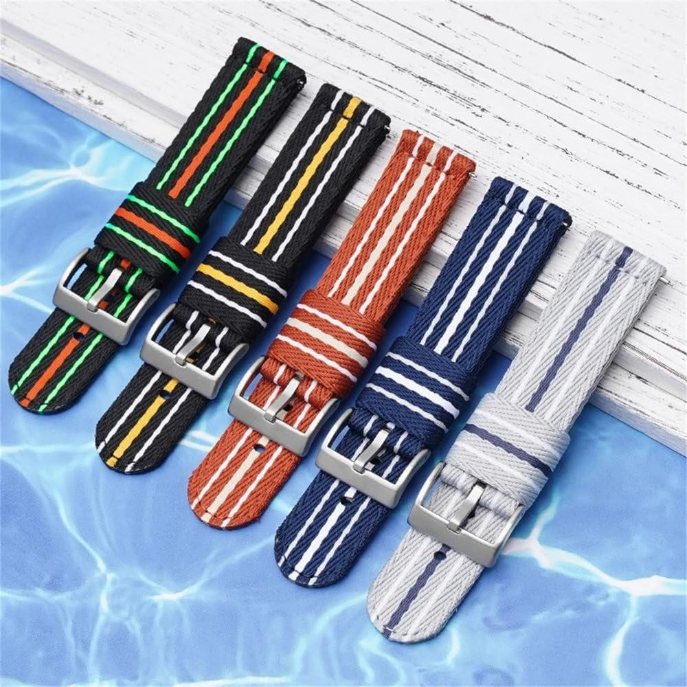 Bracelet NATO Nylon pour Swatch x Blancpain Scuba Fifty Fathoms 22mm – Résistant & Coloré | SwissTouch