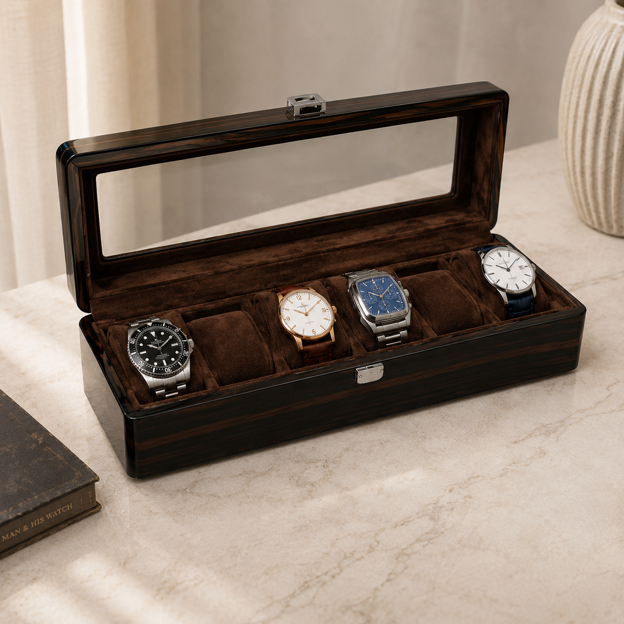 Boîte à montre 6 montres - dimensions et fiche technique