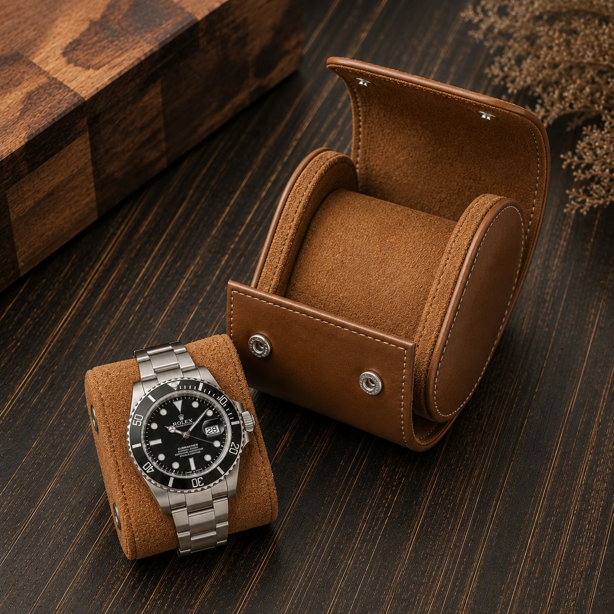 Étui montre de voyage 1 montre - variante marine