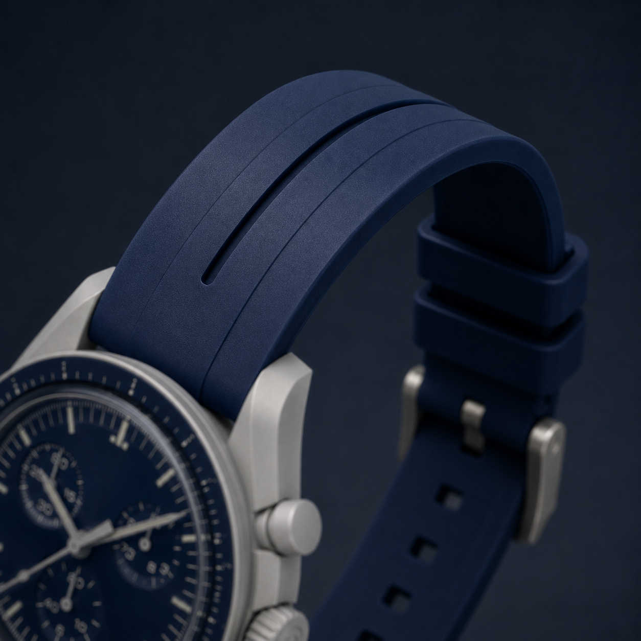 Bracelet MoonSwatch - vue porté au poignet