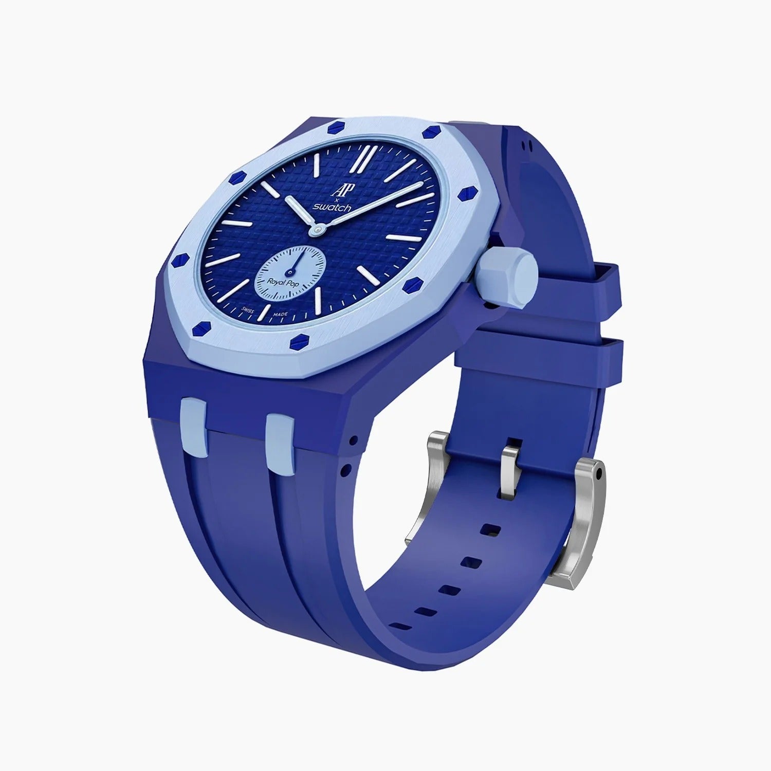 Kit de Conversion Boîtier + Bracelet Silicone Compatible Swatch x AP Royal Pop – Montre de Poche en Montre-Bracelet | SwissTouch